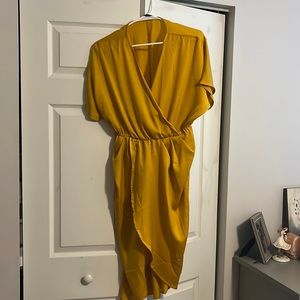Mid length never been worn mustard dress
